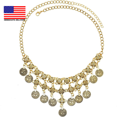 Boho coin collana donna - collana,