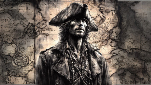 Plaque métal pirate - plaque, 30