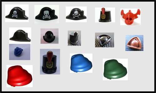 Lego cappelli elmi vari - lego,