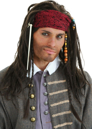 Parrucca pirata poliestere - parrucca,