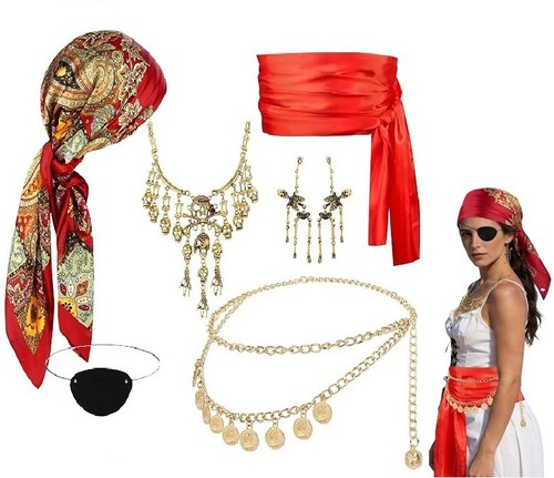 Set accessori costume pirata