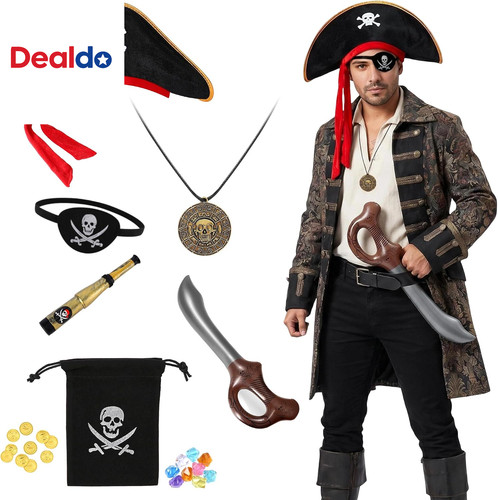 Set accessori costume pirata