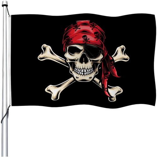 Pirate bandiera 30x45cm doppio - 30x45cm,