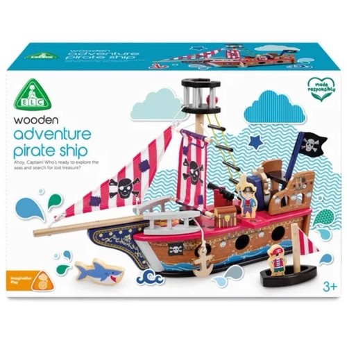 Playset nave pirata legno - pirata, in
