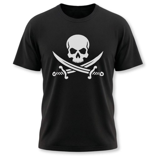 Shirt teschio pirata spade - teschio,